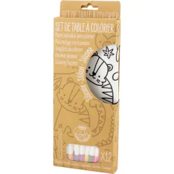 Mantel para colorear reutilizable Selva | Set creativo infantil