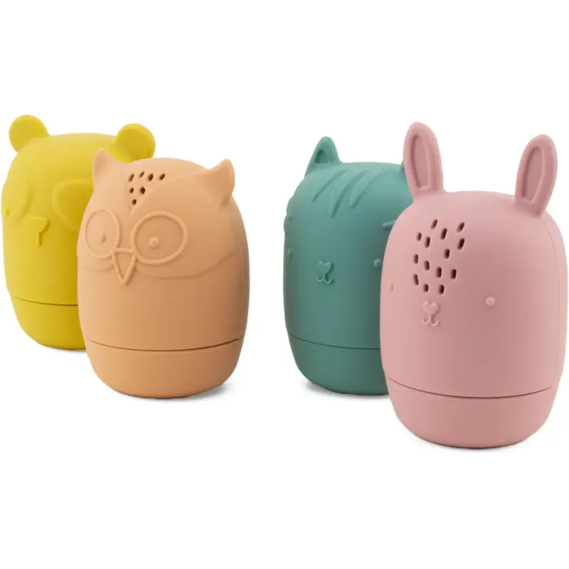 Set juguetes de baño silicona pastel para bebé | Japitelsa Kids