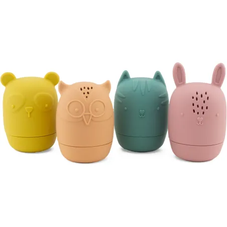 Set juguetes de baño silicona pastel para bebé | Japitelsa Kids