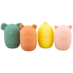 Set juguetes de baño silicona colores para bebé | Japitelsa Kids