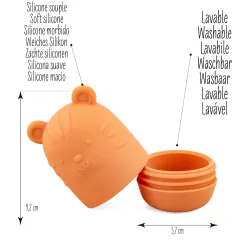 Set juguetes de baño silicona colores para bebé | Japitelsa Kids