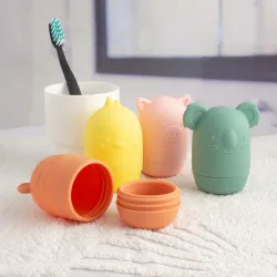 Set juguetes de baño silicona colores para bebé | Japitelsa Kids