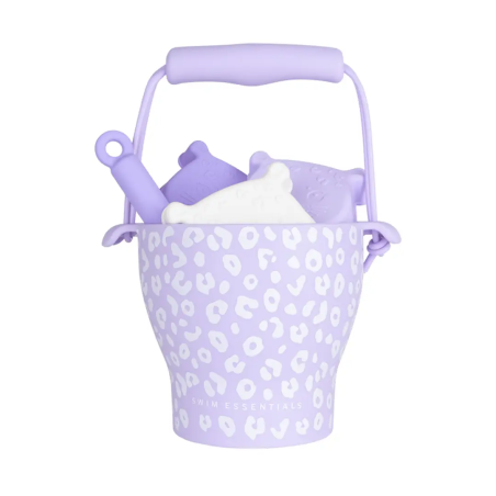 Set de playa Leopard Lila para niños | Silicona