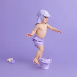 Set de playa Leopard Lila para niños | Silicona