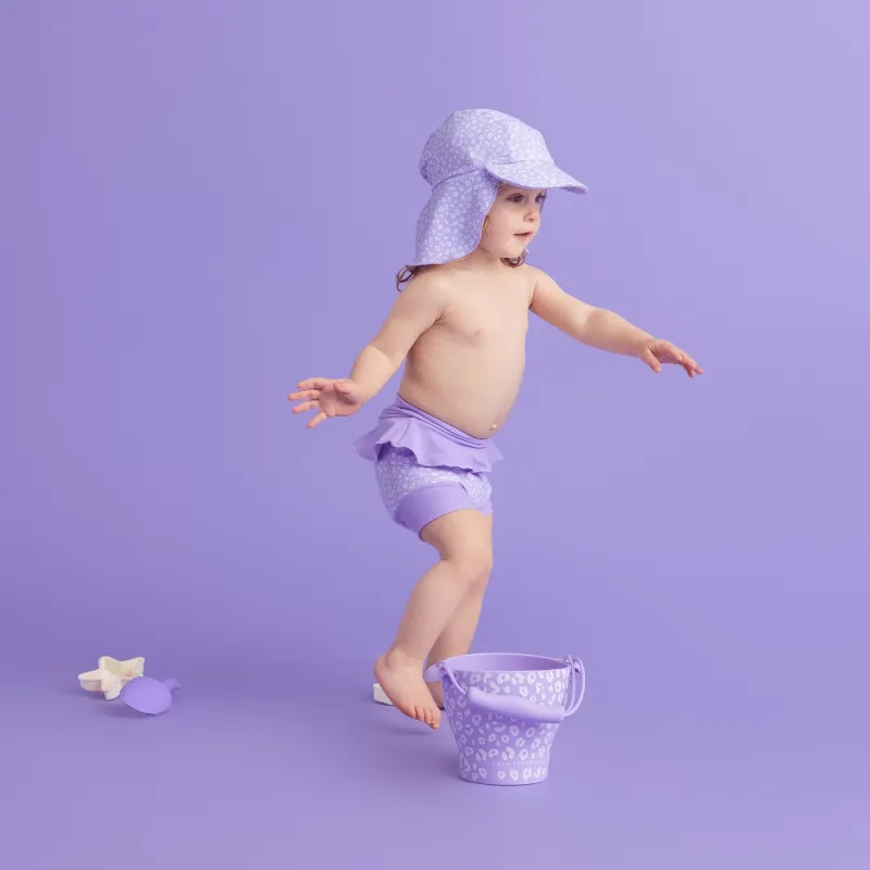 Set de playa Leopard Lila para niños | Silicona