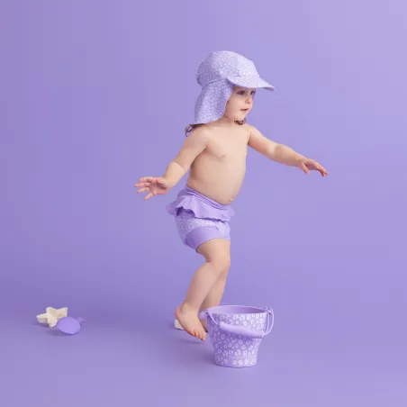 Set de playa Leopard Lila para niños | Silicona