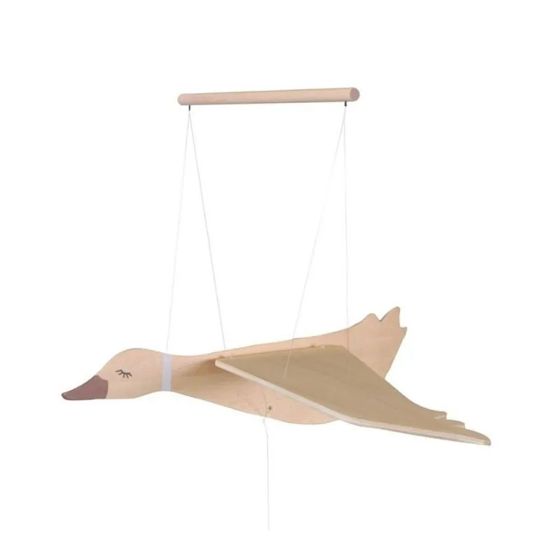 Ganso volador decorativo de madera para habitación infantil