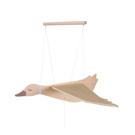 Ganso volador decorativo de madera para habitación infantil