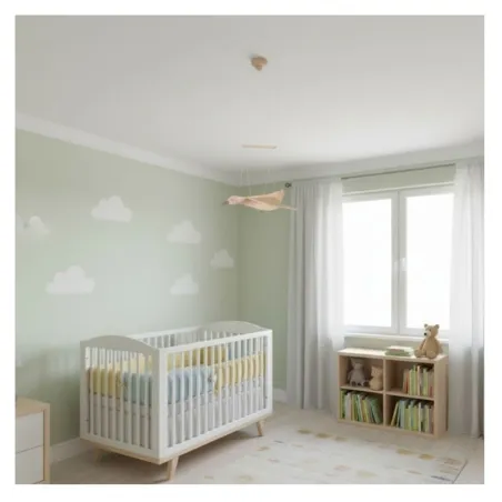 Ganso volador decorativo de madera para habitación infantil