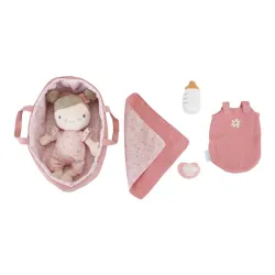 Bebé rosa Little Dutch con capazo y accesorios
