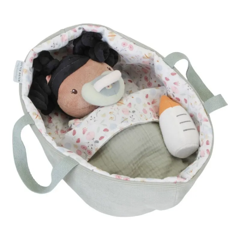 Bebé Evi Little Dutch con capazo y accesorios
