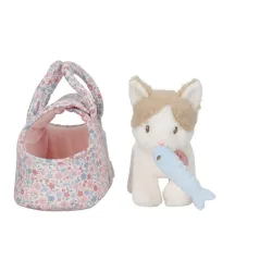 Gatito de peluche Marley con bolsa floral