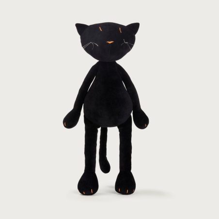 Gisel el Gato Grande Negro | Peluche Adada Paris | Japitelsa Kids