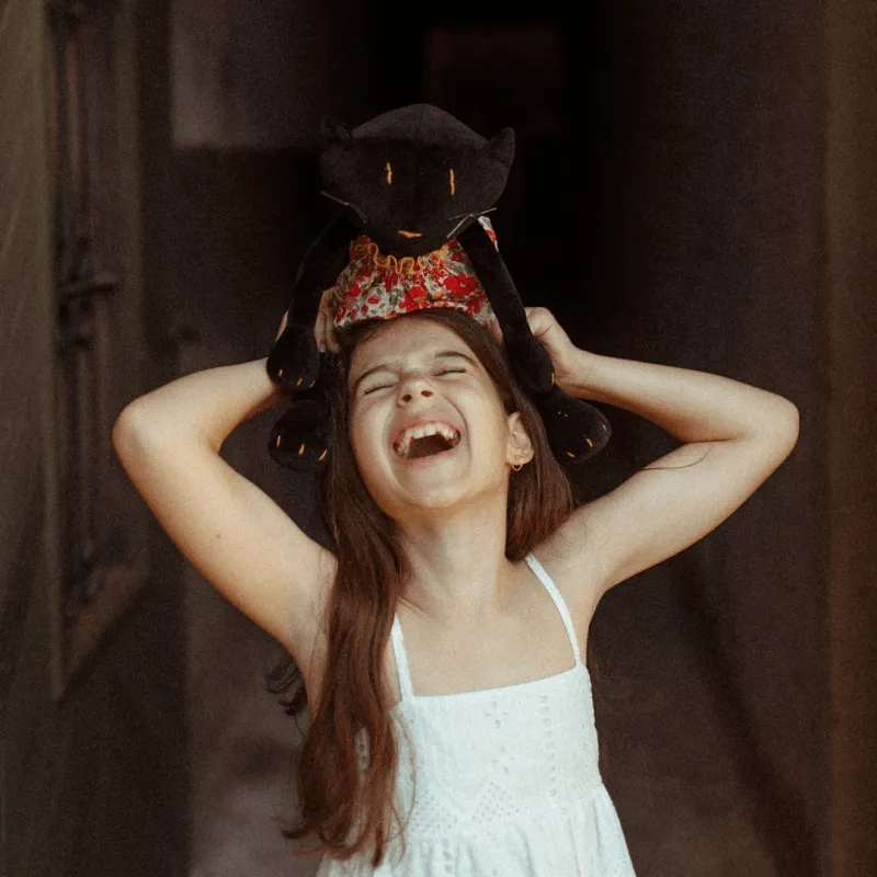 Gisel el Gato Grande Negro | Peluche Adada Paris | Japitelsa Kids