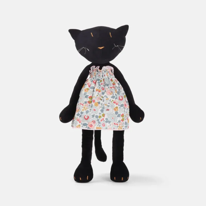 Gisel el Gato Grande Negro | Peluche Adada Paris | Japitelsa Kids
