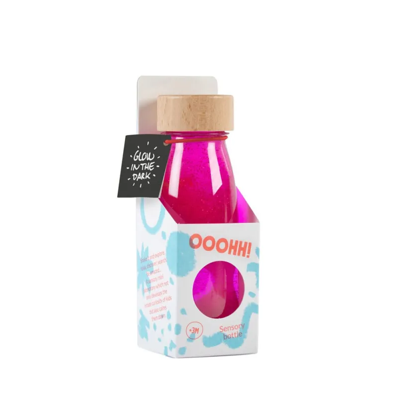 Botella Sensorial Float Bottle Fluo Pink – Petit Boum