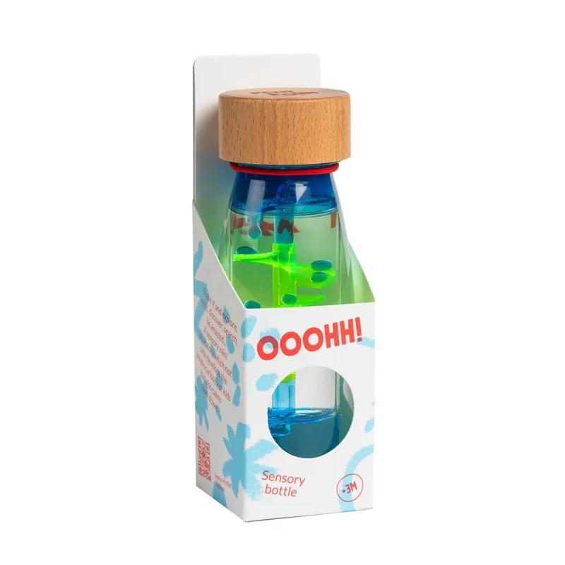Botella Sensorial Move Bottle Spiral Blue – Petit Boum