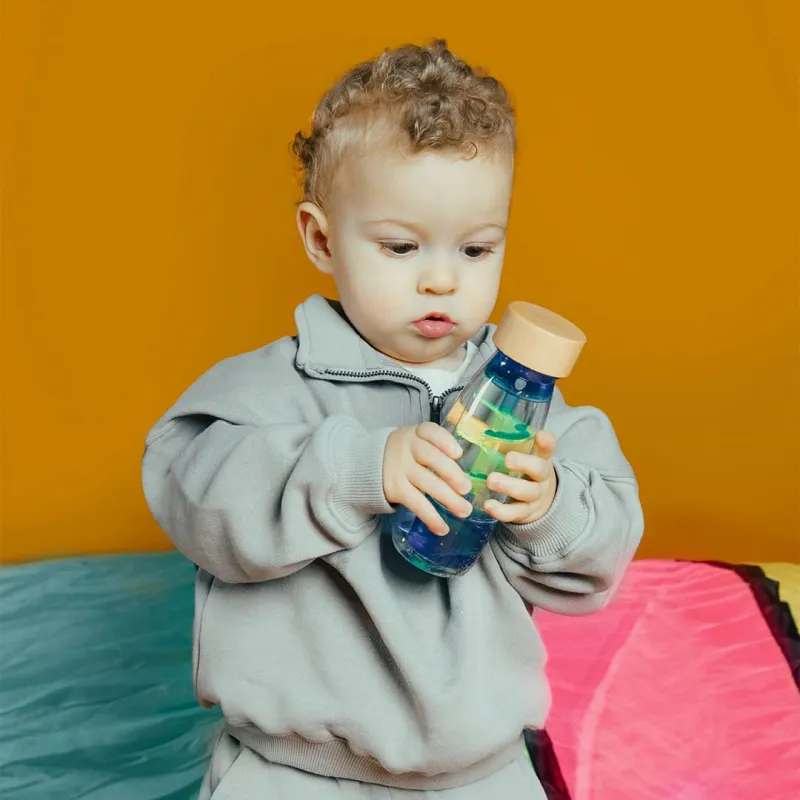 Botella Sensorial Move Bottle Spiral Blue – Petit Boum