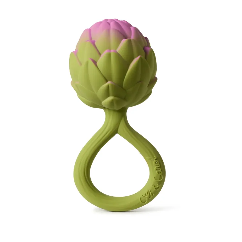 Sonajero Mordedor Bebé Artichoke 2 en 1 – Oli & Carol