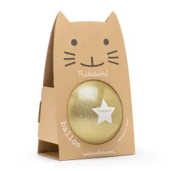 Pelota Glitter Ratatam Dorada 15 cm | Japitelsa Kids