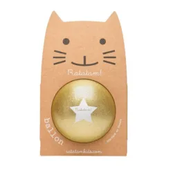 Pelota Glitter Ratatam Dorada 15 cm | Japitelsa Kids