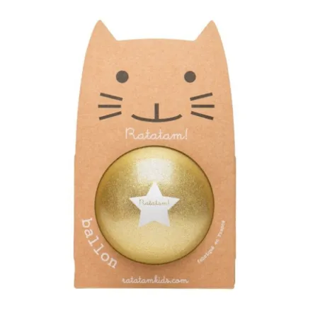 Pelota Glitter Ratatam Dorada 15 cm | Japitelsa Kids