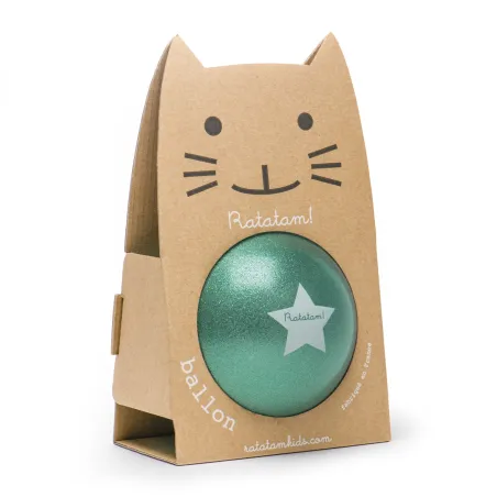 Pelota Glitter Ratatam Verde 15 cm | Japitelsa Kids