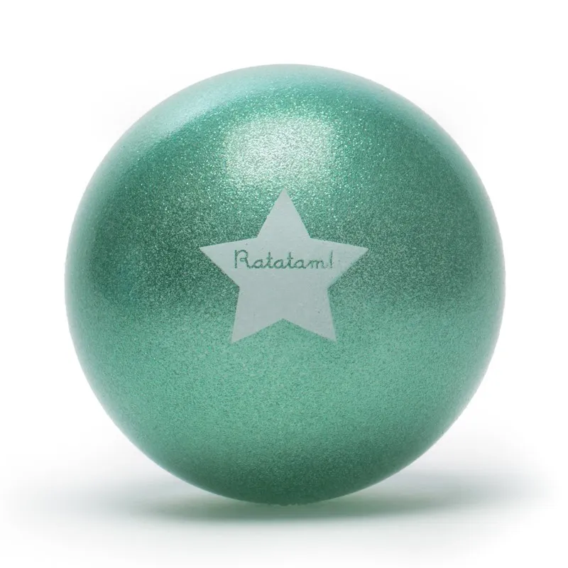 Pelota Glitter Ratatam Verde 15 cm | Japitelsa Kids