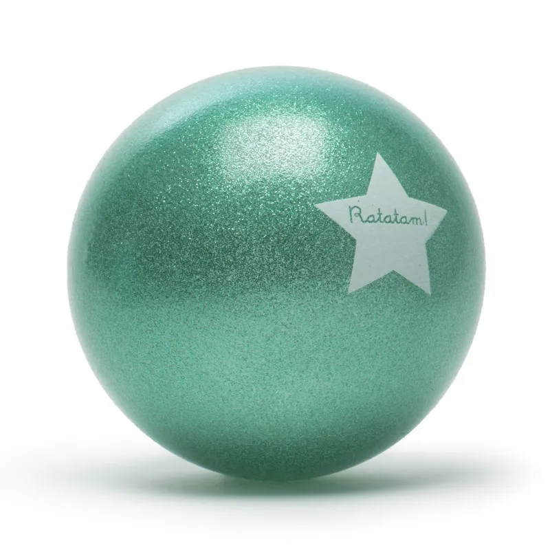 Pelota Glitter Ratatam Verde 15 cm | Japitelsa Kids