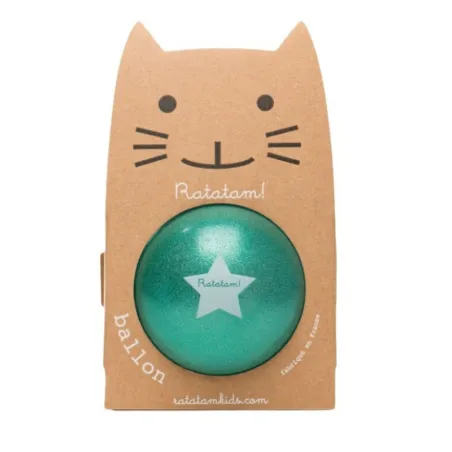 Pelota Glitter Ratatam Verde 15 cm | Japitelsa Kids