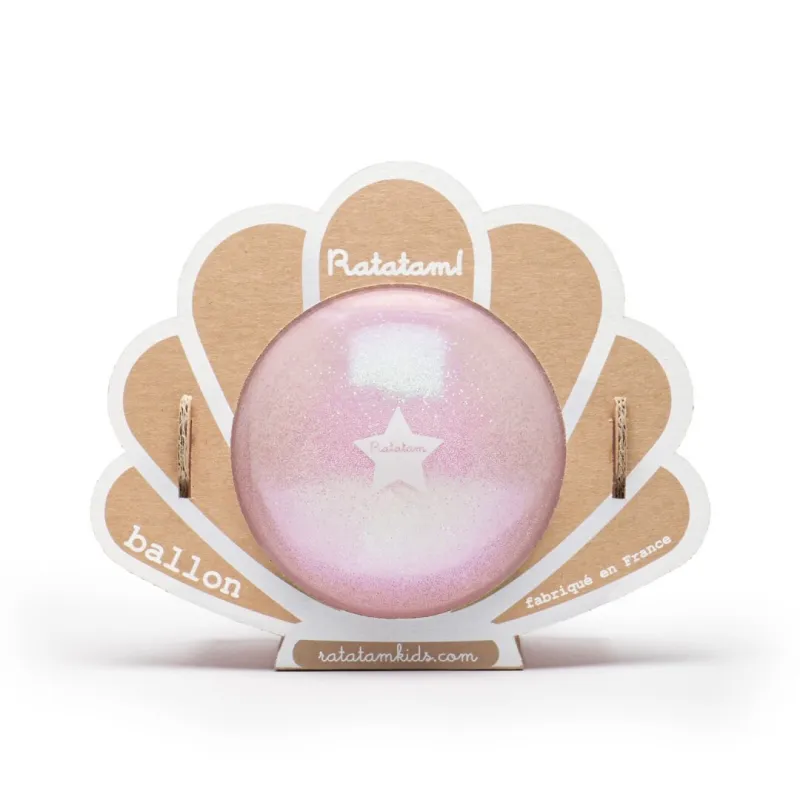Pelota Glitter Ratatam Rosa 10 cm | Japitelsa Kids