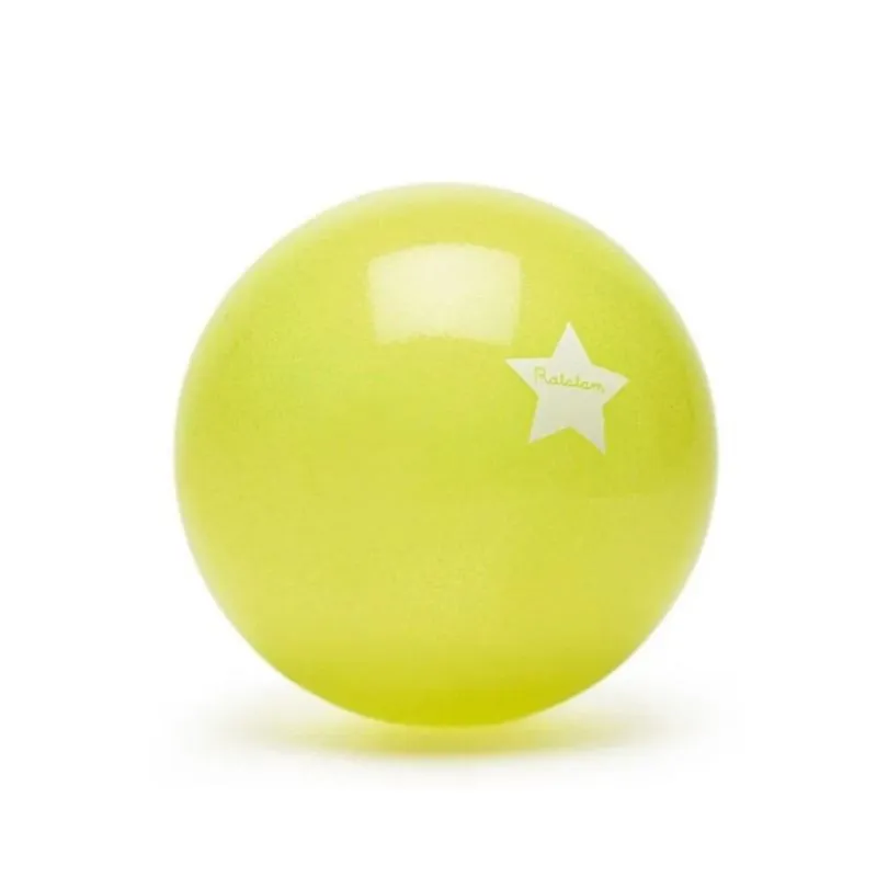 Pelota Glitter Ratatam Amarilla 15 cm | Japitelsa Kids
