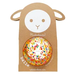 Pelota Confeti Ratatam Multicolor 10 cm | Japitelsa Kids