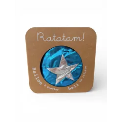 Pelota Tela Estrella Ratatam Azul 30 cm | Japitelsa Kids