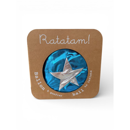 Pelota Tela Estrella Ratatam Azul 30 cm | Japitelsa Kids