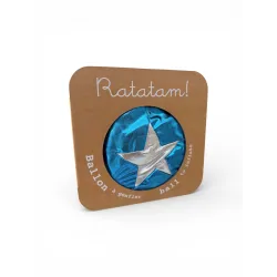 Pelota Tela Estrella Ratatam Azul 30 cm | Japitelsa Kids