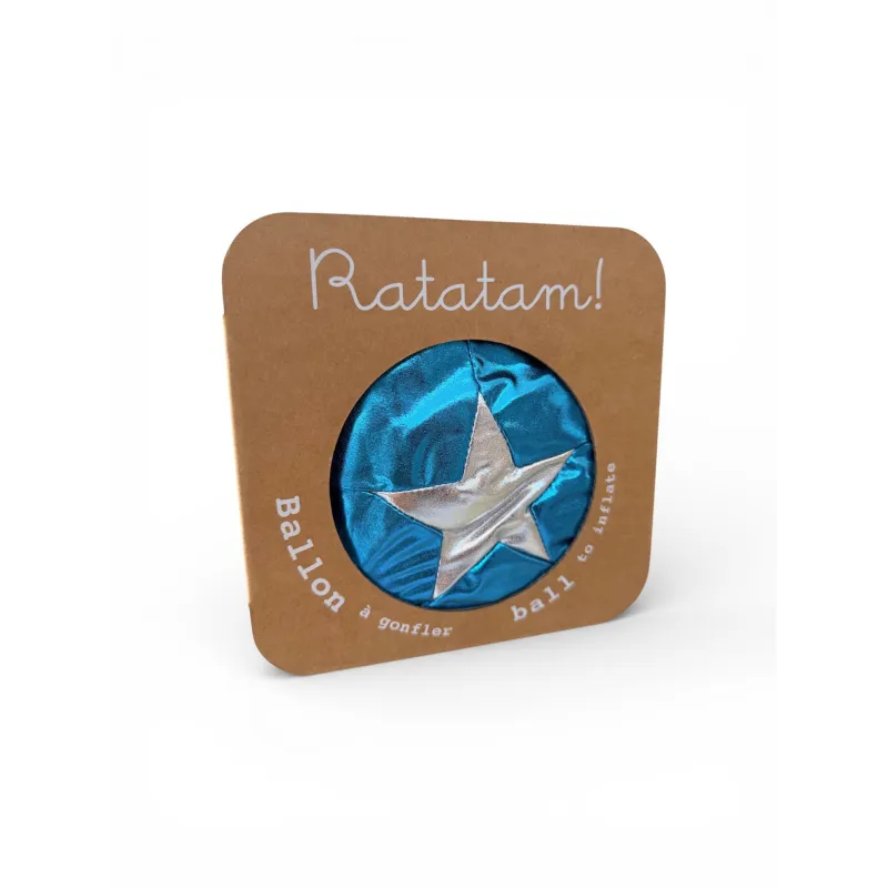 Pelota Tela Estrella Ratatam Azul 30 cm | Japitelsa Kids