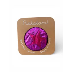 Pelota Tela Estrella Ratatam Rosa 30 cm | Japitelsa Kids