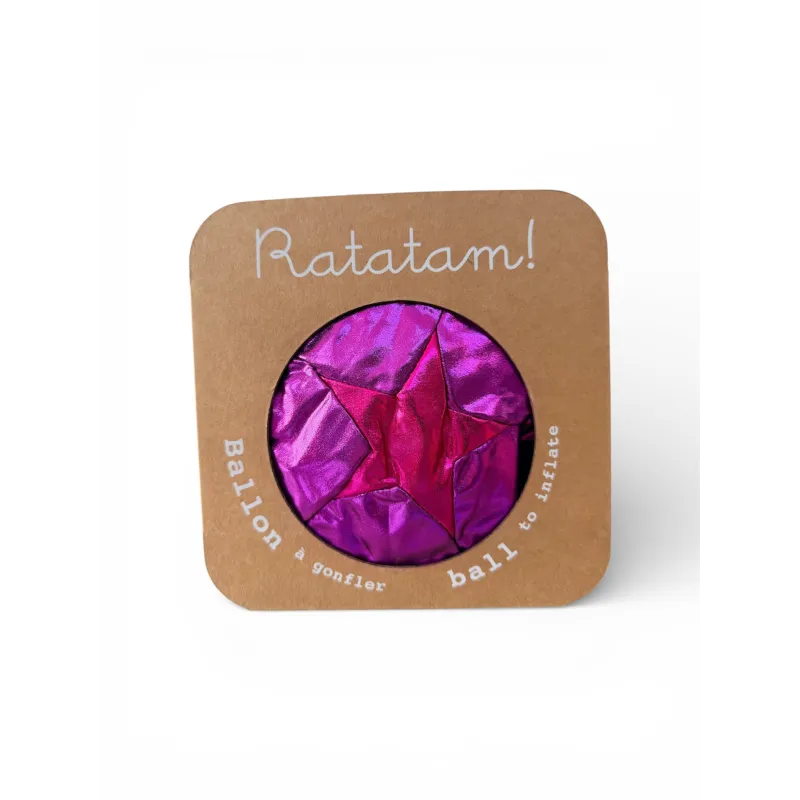 Pelota Tela Estrella Ratatam Rosa 30 cm | Japitelsa Kids