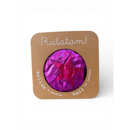 Pelota Tela Estrella Ratatam Rosa 30 cm | Japitelsa Kids