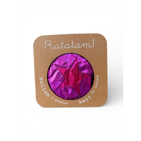 Pelota Tela Estrella Ratatam Rosa 30 cm | Japitelsa Kids