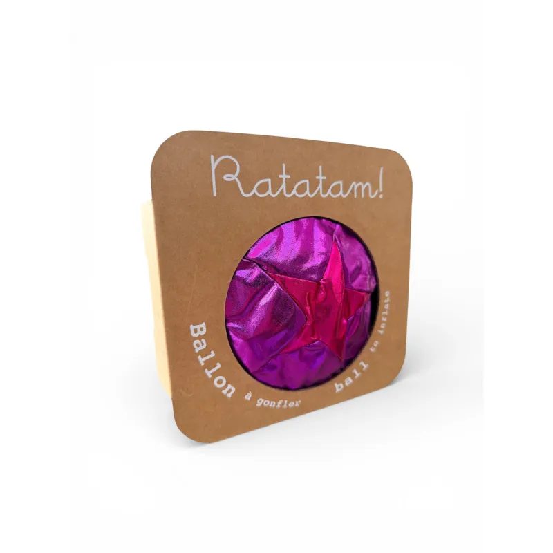 Pelota Tela Estrella Ratatam Rosa 30 cm | Japitelsa Kids