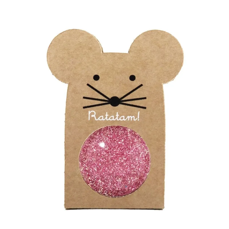 Pelota Saltarina Ratatam Ratón Rosa 43 mm | Japitelsa Kids
