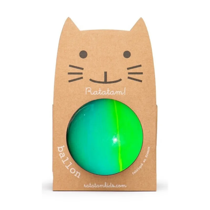 Pelota Gum Ratatam Verde Amarilla 15 cm | Japitelsa Kids