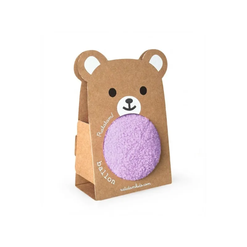 Pelota de Peluche Ratatam Lila 12 cm | Japitelsa Kids