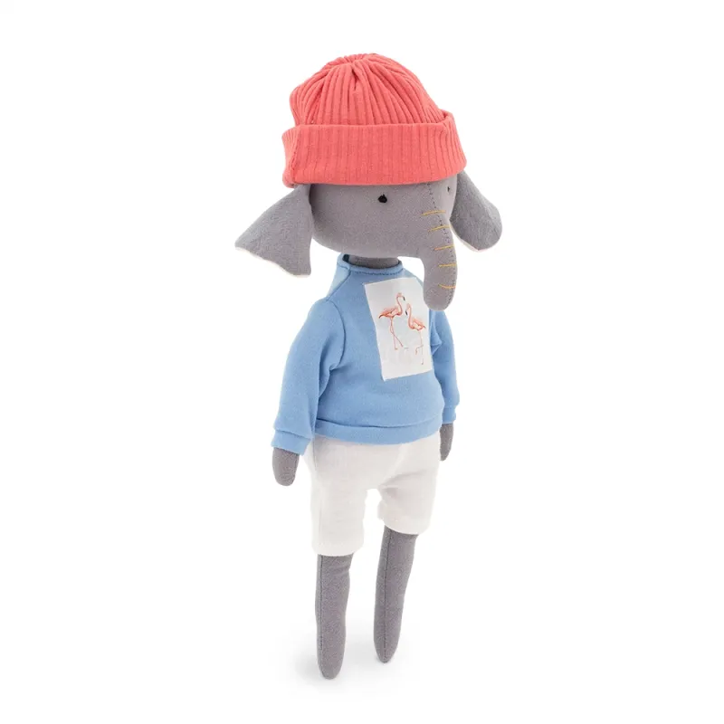 Alicio el Elefante con ropa intercambiable | Peluche algodón