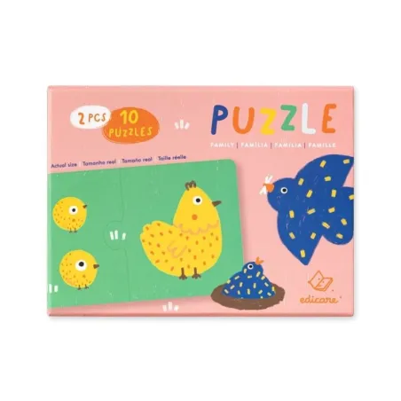 Puzzle Dúo Mamá y Bebé 2 Piezas | Primer Puzzle Infantil | Japitelsa Kids