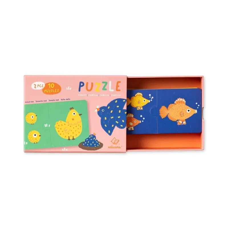 Puzzle Dúo Mamá y Bebé 2 Piezas | Primer Puzzle Infantil | Japitelsa Kids