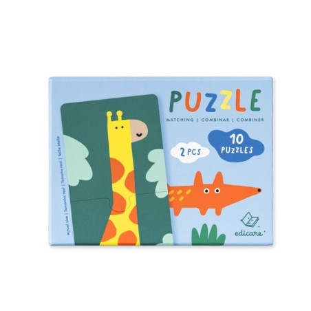 Puzzle Dúo Animales 2 Piezas | Primer Puzzle Infantil | Japitelsa Kids