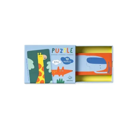 Puzzle Dúo Animales 2 Piezas | Primer Puzzle Infantil | Japitelsa Kids